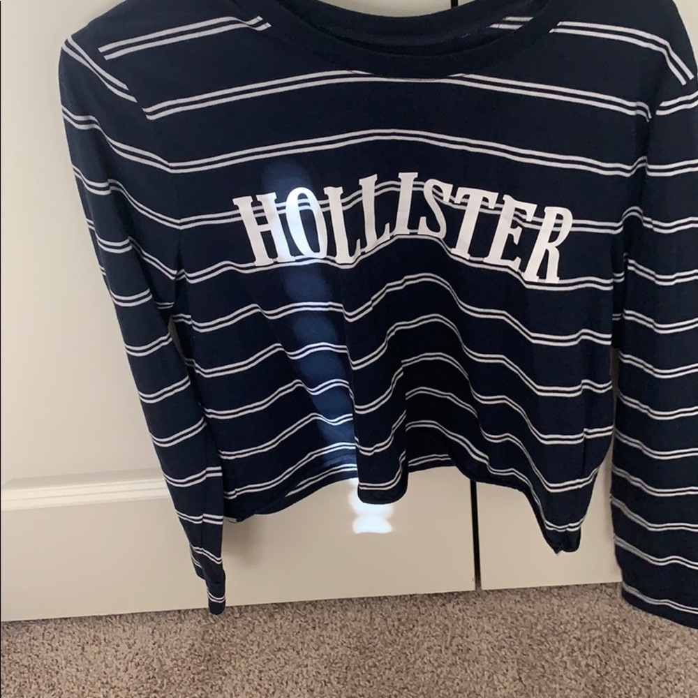Hollister crop top with strips